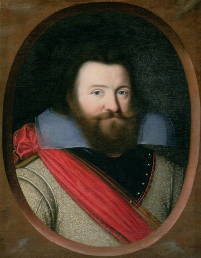 Capitaine John Smith (1580-1631), 1er gouverneur de Virginie, vers 1616 - English School